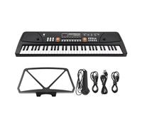 Piano Elettrico Con Organo Elettronico A 61 Tasti Con Microfono Tastiera Elettronica Nera Per Musica Digitale LED