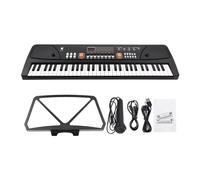 Piano Elettrico Con Organo Elettronico A 61 Tasti Con Microfono Tastiera Elettronica Nera Per Musica Digitale LED