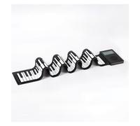 Piano Elettrico Multifunzionale Per Pianoforte Elettronico Portatile Pieghevole A 88 Tasti Arrotolato A Mano Pianoforte Elettronico per Principianti (Color : BK)
