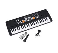 Piano Elettrico Per Organo Elettronico USB A 49 Tasti Con Microfono Strumento A Tastiera Elettronica Per Musica Digitale Nera