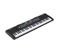 Piano Elettrico USB A 61 Tasti Con Microfono Display LED Digitale Strumento A Tastiera Con Doppi Altoparlanti Stereo Integrati