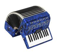 Piano For Fisarmonica A 26 Tasti E 48 Bassi, Strumento Musicale For L'aula Domestica, Affascinante E Più Morbido, Con Tracolla E Zaino For Fisarmonica (Color : Blue)