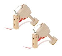 Piano Hammer Butt per Pianoforte Verticale 2 Pezzi in Legno | Khaki, Superficie Liscia e Peso Ridotto, Ricambi per Accordatura e Riparazione, Set Compatto