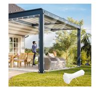 Piano impermeabile trasparente, piano di copertura in PVC con orecchie e legame per cavi, robusta copertura resistente alle rotture per campeggio, piante, serra, auto, terrazza e padiglione (2.4X4M)
