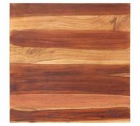 Piano in legno massello di acacia 25-27 mm, 70 x 70 cm, quadrato, finitura marrone miele, robusto tavolo per tavolo da pranzo e scrivania, piano in legno durevole