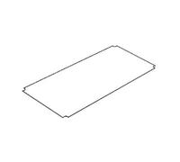 Piano in Plexiglass 20x60 cm Spessore 3 mm con angoli stondati per scaffalature Archimede trasparente