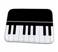Piano Keyboard - Black And White Keys Music Design Tappeto Da Bagno Trappola Sporco Zerbino Asciugapassi Assorbente Tappeti Da Bagno Per Esterno Doccia Interno 40X60 Cm