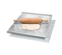 Piano Lavoro Impasto in Acciaio Inox 304 Satinato con Piegatura 2 cm