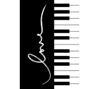 Piano Love - A Lined Journal, Notebook