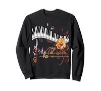 Piano Musicalmente Gold Flower Felpa