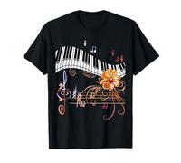 Piano Musicalmente Gold Flower Maglietta