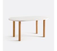 Piano ovale per tavolo componibile, 4-6 coperti, Alzar Beige 6 persone