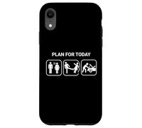 Piano per oggi Lavorare sulla mia macchina Divertente Marito Auto Guy Joke Custodia per iPhone XR