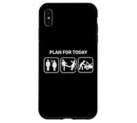 Piano per oggi Lavorare sulla mia macchina Divertente Marito Auto Guy Joke Custodia per iPhone XS Max