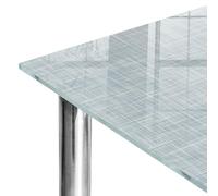 Piano Per Restyling Mobili 120x60 cm | Motivo Decorativo | Facile da Pulire | Tessuto grigio | Pannello Protettivo | per Tavolo da Pranzo et Tavolino da Salotto | Bordi a Filo Lucido