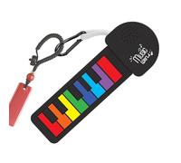 Piano per tastiera arrotolata - 8.54x5.2x0.79 pollici | pianoforte pieghevole elettrica | Portachiavi a mano - Strumenti musicali viaggi, scuola, attività all'aperto, casa, parco