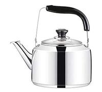Piano piano cottura top top bollitore cupo da piano cottura in acciaio inossidabile fissa da taccuino con teatro con manico ergonomico con manico del tè fischio fischiatore teakettle (5L)