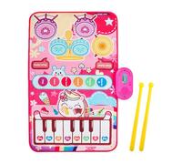 Piano Play Mat for Baby - Interactive Jazz Drum & Piano Learning Toy, Attività musicale per bambini, stimola lo sviluppo precoce, morbido, portatile, non slip per casa, viaggi, festa, 31,5 pollici