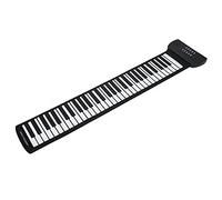 Piano Rotolo a Mano 61 Chiave Strumento Musicale Electric Strumento Musical Portable in Bianco e Nero