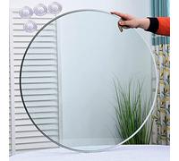 Piano rotondo in vetro Ø35 cm-100 cm, vetro temperato spesso 9 mm, superficie liscia, protezione per tavolo trasparente, facile da pulire, copertura in vetro resistente