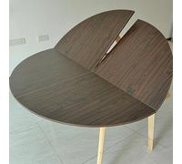 Piano Rotondo Pieghevole In 4 Punti, Prolunga Tavolo Rotondo Per Uso Domestico, Tavolo Da Pranzo Estensibile, Pannello Rotondo Temporaneo(A,130cm)