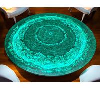 Piano Tavolo In Marmo Malachite 48" Arredamento Casa E Giardini