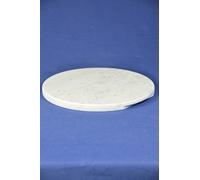 Piano tondo in marmo bianco Carrara 24cm, marble round top