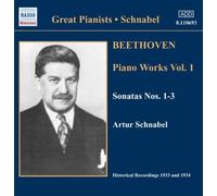 Piano Works Vol 1, Sonatas 1-3 (Schnabel) (CD) Album