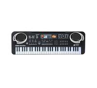 Pianoforte A 61 Tasti Musica Digitale Tastiera Elettronica Tasto Piano Elettrico Nero Con Microfono Strumento A Tastiera