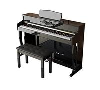 Pianoforte a 88 tasti con azione Hammber ponderata, pianoforte elettrico, pianoforte digitale domestico con supporto for mobili, triplo pedale, sgabello e connessione MIDI for principianti e professio