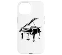 Pianoforte a coda da disegno Pianista da concerto Custodia per iPhone 15