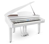Pianoforte a Coda Digitale 88 Tasti Ruvidi 1200 Suoni USB MIDI Bluetooth Bianco