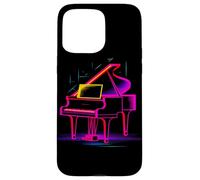 Pianoforte a coda in stile Synthwave Pianista Custodia per iPhone 15 Pro Max