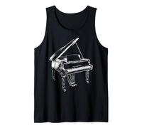 Pianoforte a Coda Strumento Musicale Arte Grafica Pi Canotta