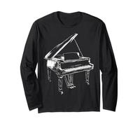 Pianoforte a Coda Strumento Musicale Arte Grafica Pi Maglia a Manica