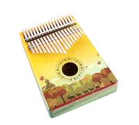 Pianoforte a pollice 17-note Kalimba 3D dipinto Finger Piano principiante mini strumento musicale (stile 5)