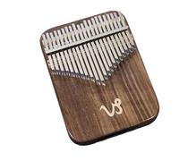 Pianoforte A Pollice 21 Nodi Thumb Piano Nero Nero Black Box Box Piano In Legno Massiccio Kalimba(Style 4)