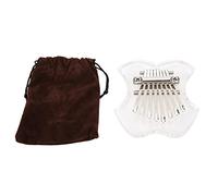 Pianoforte a pollice 8 chiavi | Crystal Clear Mini Mbira per principianti/giovani/viaggi | Pianoforte portatile con custodia e gancio portachiavi