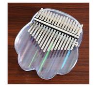 Pianoforte A Pollice Arcobaleno Piastra In Acrilico Kalimba Trasparente A 17 Note Con Borsa E Accessori Mbira