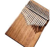Pianoforte A Pollice Kalimba 17 Tasti Con Foro Per Pollice In Legno Massello Pieno 21 Tasti Kalimba Strumento Musicale Professionale Per Principianti(Walnut 17)
