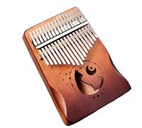 Pianoforte A Pollice Kalimba A 17 Note Per Studenti Portatile Semplice E Facile Da Usare Pianoforte Per Le Dita(Gradient coffee)