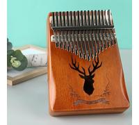 Pianoforte A Pollice Kalimba A 17 Tasti Strumento Portatile Professionale Accordato Laccato Trasparente Renna Kalimba Professionale(Reindeer retro)