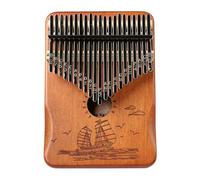 Pianoforte a pollice Kalimbas portatile a 21 con struttura in legno che offre note nitide e design ergonomico adatto a tutte le età Pianoforte a pollice in legno