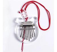 Pianoforte A Pollice Pianoforte A Pollice Trasparente Mini Kalimba A 8 Tasti Con Strumento Musicale Per Pianoforte A Dito Con Cordino Per Principianti(Style 1)