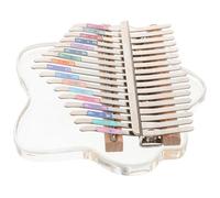 Pianoforte a Pollice Trasparente 17 Tasti in Acrilico, 1 Pezzo | Suono Melodioso e Facile da Imparare, Design Ergonomico Moderno, Guida, Martelletto, Panno Inclusi