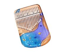 Pianoforte A Pollice Trasparente A 17 Note Strumento Per Principianti In Resina Stile Cartone Animato Galassia Kalimba Professionale