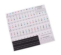 Pianoforte Adesivo Nota Musicale Tastiera Decalcomanie per 49/54/61/88 Tasti Multicolore