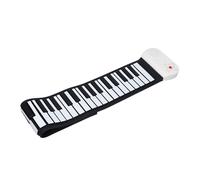 Pianoforte Arrotolabile a 49 Tasti, Ricarica USB, Tastiera Elettrica Pieghevole, Tastiera Portatile, per Bambini, Principianti, Pratica Didattica, Materiale Siliconico, Tastiera