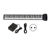 Pianoforte Arrotolabile a 88 Tasti, Tastiera Arrotolabile Bluetooth Piano con Display a Tubo Digitale a LED Funzione MIDI Piano Arrotolabile Flessibile(EU)