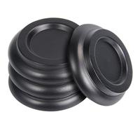 Pianoforte Caster coppe piano Pad pianoforte Caster tazze in legno 4.0x3.0x2.3 inch Wood Black-4pc
